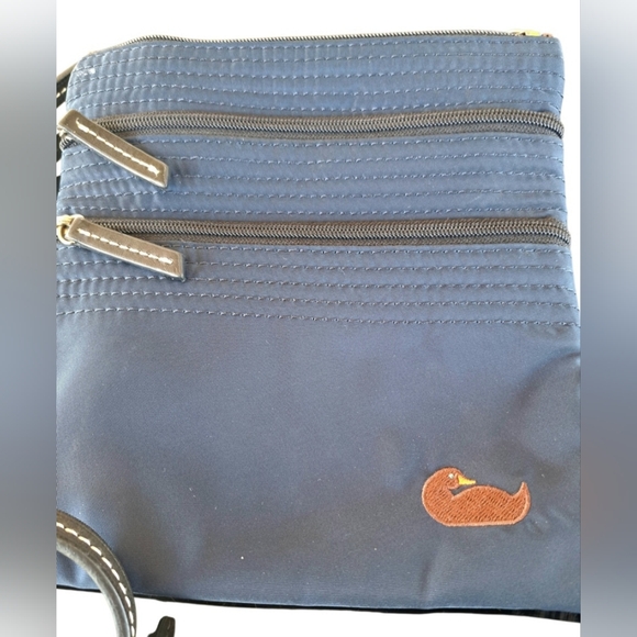 Dooney & Bourke Navy Blue And Pink Interior Crossbody Bag - Picture 5 of 9